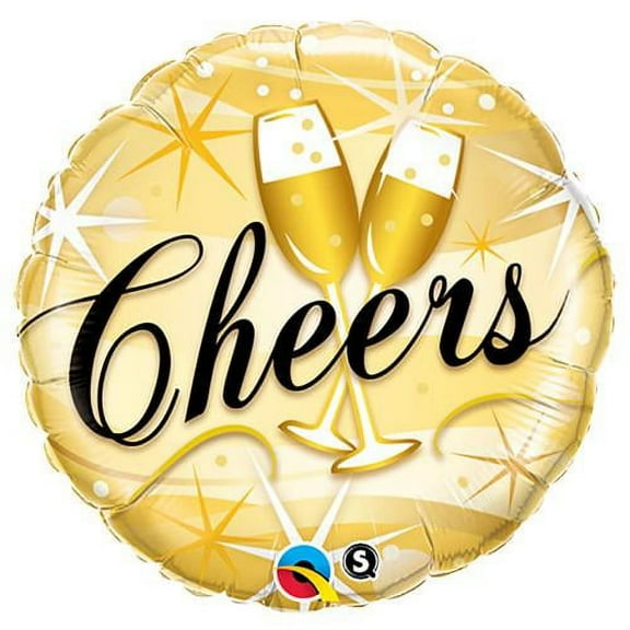 LOONBALLOON Sentiments Balloons, 18″ CHEERS STARBURSTS