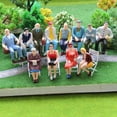 thumbnail image 1 of 100PC Scale 1:150 Mix Painted Model Train Street Passenger People / Figures A0H6, 1 of 1