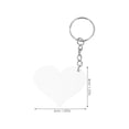 thumbnail image 2 of MLINS Acrylic Heart Shaped Keychain Blanks for DIY Crafts Clear Transparent with Metal 30 Pieces, 2 of 8