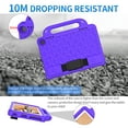 thumbnail image 4 of Amazon Kindle Fire HD 8 & 8 Plus Tablet (2024/2022/2020 Release,12th/10th Generation) for Kids Case Pencil Holder Shoulder/Hand Strap Kickstand | Three Layer Durable Protective Cover,Purple, 4 of 9