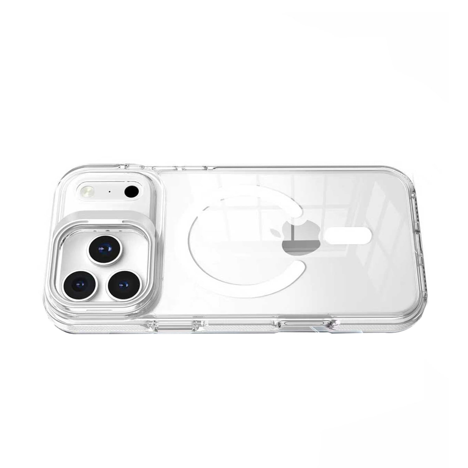 Ultra Clear Case with Camera Stand Function & MagSafe for iPhone 17 Pro - White