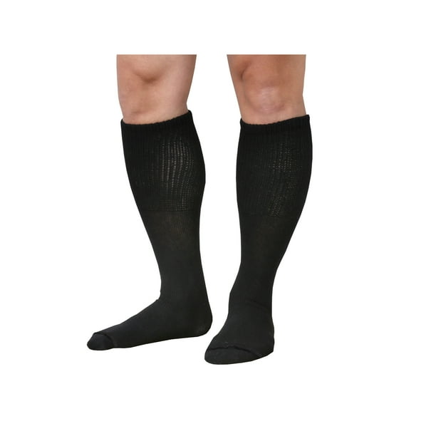 Extra Wide Sock Unisex Extra Wide Diabetic Tube Socks 3 Pairs Fit