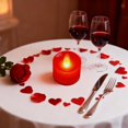 thumbnail image 2 of SLYNSHome 12 Pcs Bougies Chauffe-Plat LED Rouges Mini Bougies Artificielles pour Demande en Mariage, Anniversaire, Nuit Romantique, Déco de Mariage, 2 of 6