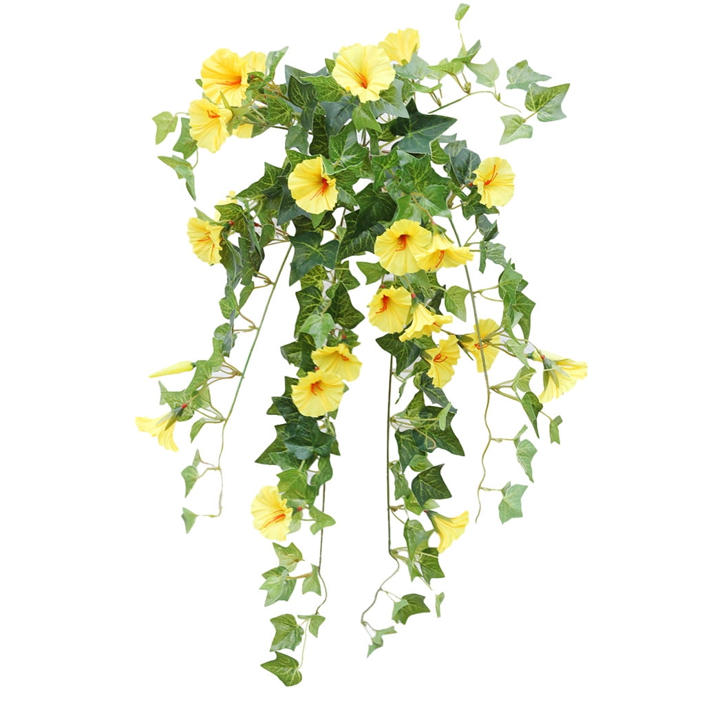 TureClos Artificial Trumpet Flower Garland Simulation Floral Vine Wall