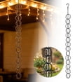 thumbnail image 6 of Clearance! Zguuel Black Metal Rain Chain, Decorative Downspout Alternative for Gutters - 4ft Rustproof Rainwater Catcher for Garden Patio, 6 of 6