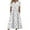 #1-White, variant on Patlollav Womens Fashion Summer Print Causal V-Neck Button Short Sleeve Vacation Pockets Dress