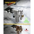 thumbnail image 6 of KYX Adjustable Trailer Hitch - 8 Inch Drop Hitch for 2" Trailer Hitch Receiver, 12,500 LBS GTW Heavy Duty Truck Hitch with Dual Balls (2" & 2-5/16"), Anti-Theft Locking Pins, Aluminum Ball Mount, 6 of 6