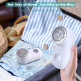 thumbnail image 5 of Fabric Shaver, Electric Lint Remover, USB Rechargeable Wool Defuzzer, Cordless Sweater Shaver, Debobbler for Clothes (White), 5 of 5
