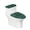 Christmas Candy Cane Print, variant on HELLHERO Daisy Piano Music Toilet Lid Cover Set 17"x21", Durable Polyester Toilet Tank Lid Cover for Home Bathroom and Hotel Use