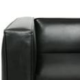 thumbnail image 4 of GDF Studio Minkler Contemporary Faux Leather Club Chair, Midnight Black and Dark Walnut, 4 of 8