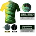 thumbnail image 5 of Sponeed Bike Jersey for Men Cycling Shirts MTB Top with Pockets Bicycle Clothing Wear Green L, 5 of 12