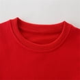 thumbnail image 5 of Girls Sweatshirt Kids Cartoon Embroidery Fleece Crew Neck Long Sleeve Pullover Hoodless Top Watermelon Red 3-4 Years, 5 of 5
