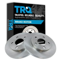 TRQ Rear Brake Rotors Set Solid Fits Select 2005-2009 Buick LaCrosse 2011-2013 Chevrolet Impala 2014-2016 Impala Limited 2004-2008 Pontiac Grand Prix