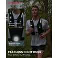thumbnail image 6 of UTOBEST UTR113 Reflective Running Vest Hydration Pack Adjustable Phone Holder with Led Light, M, 6 of 7
