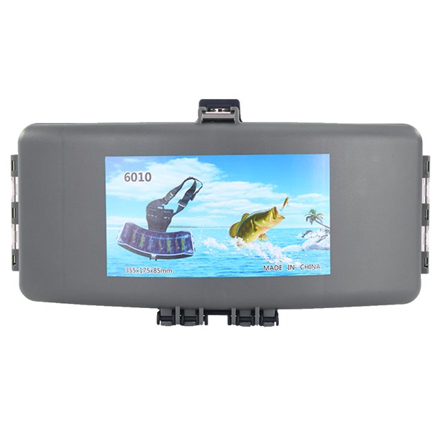 Weihe Caja Cintura para Señuelos Caja Señuelos Con Correa Multifuncional Portátil Tres Colores Segunda Generación 31cm413g Transfronterizo (gris)