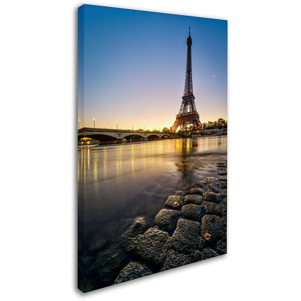 Trademark Fine Art "Sunrise In Paris" Canvas Art by Mathieu Rivrin