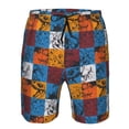thumbnail image 3 of Fotbe colorful plaid Dinosaur Trajes de Baño Estampados para Hombre, Shorts de Verano de Secado Rápido, Ropa de Playa, Bañadores-Medium, 3 of 6