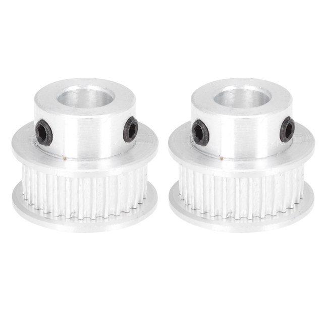 FRCOLOR Synchronous Belt Wheel 2pcs Synchronous Belt Pulley Timing Belt Wheel Synchronous Belt Wheel for 3D Printer,0.79"X0.79"X0.63"
