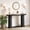 Black, variant on Huisuilinss Fluted Console Table,42.5" Oval Entryway Table With Storage Shelf,Modern Sofa Table Behind Couch For Hallway Foyer Living Room