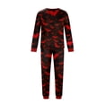 thumbnail image 5 of Racifhz Cozy Family Matching Halloween Pajamas Set Printed Long Sleeve Top and Pants Loungewear Festive Holiday Sleepwear Set Nightwear Cute Halloween Gifts for Mom Dad, 5 of 6