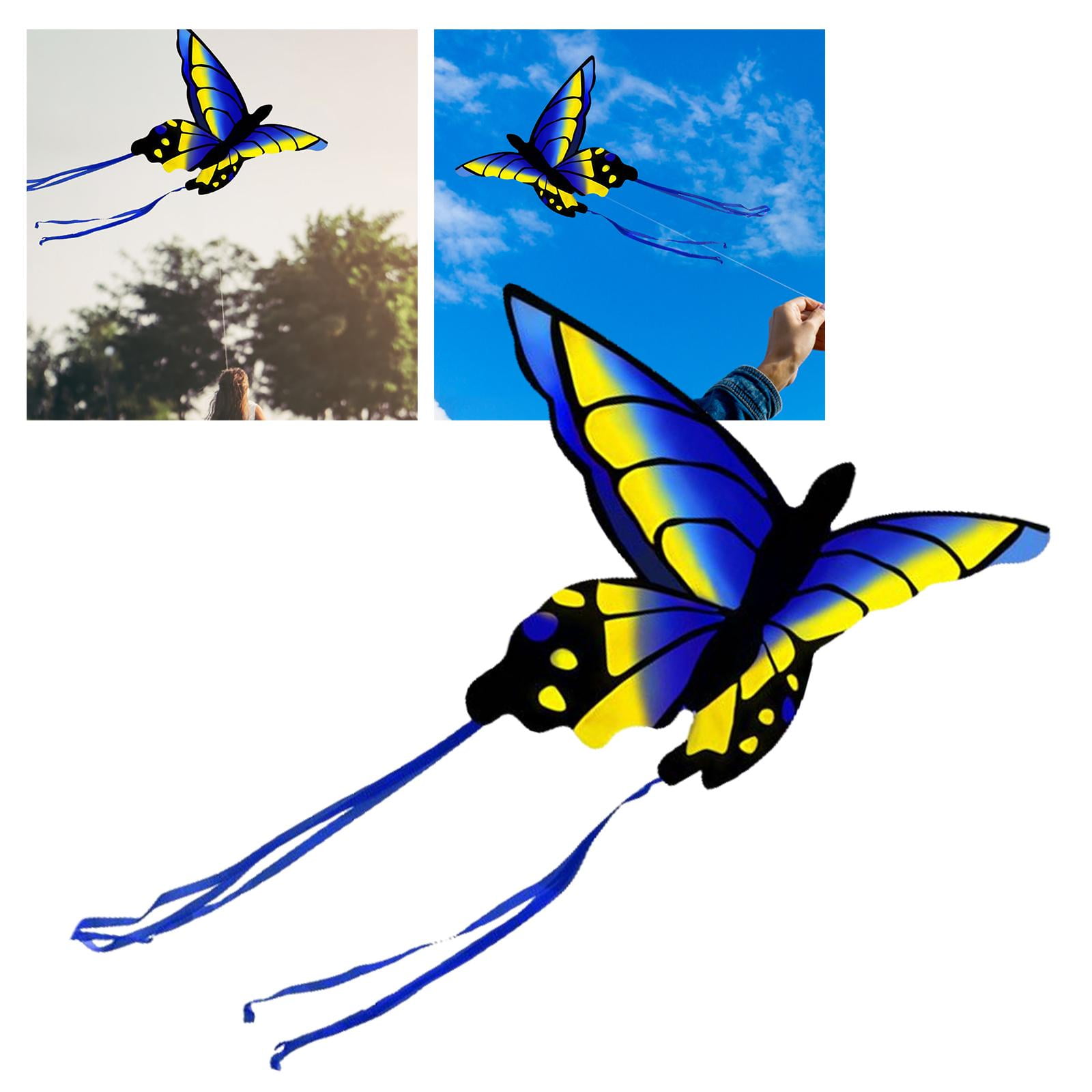 LeeQinersw Butterfly Kite Outdoor Sports Flying Toys Colorful Easy for Kids Gift styleB