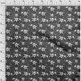 thumbnail image 4 of oneOone Cotton Cambric Dark Gray Fabric Floral Quilting Supplies Print Sewing Fabric By The Yard 56 Inch Wide, 4 of 5