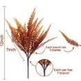 thumbnail image 2 of Morttic 4PCS Artificial Flowers Plants Fall Decoration, Fake Boston Fern Bush Outdoor UV Resistant Greenery Shrubs Faux Plants Indoor Home Garden Autumn Thanksgiving Decor, 2 of 6
