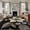 Multi, variant on 6'x9' Area Rugs, Gold Black Flower Indoor Outdoor Area Rug for Living Room Bedroom, Blossoming Botanical Prints Leaf Washable Bathroom Rugs Kitchen Floor Carpet Mats Home Decor Aesthetic