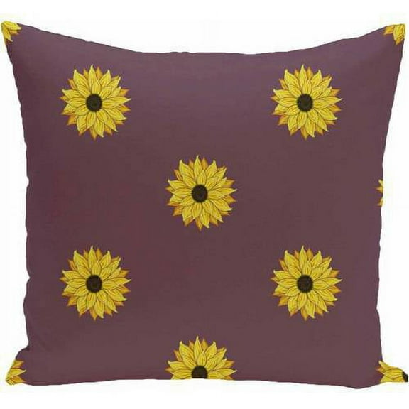 Simply Daisy Floral Print Decorative Pillow, 16" x 16"