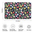 thumbnail image 3 of Pioneer Flower Floral Print Pattern Bathroom Rugs Mat, Non Slip Microfiber Bathroom Rug with Rubber Backing, Soft Mats for Bathroom Floor Tub Shower, 17"x27", 3 of 5