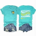 thumbnail image 3 of Pickleball Letter Graphic Tees for Women 2026 Summer Casual Short Sleeve Crewneck Pickleball Lovers T Shirts, 3 of 3