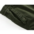thumbnail image 5 of Rvwovn Men's Cargo Joggers - Tapered Elastic Drawstring Waist Work Pants with Zipper Pockets, 5 of 7
