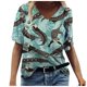 thumbnail image 1 of Gibobby Camisetas Mujer Manga Corta Sleeve Tops Fashion Casual Short Impressed Women's Crew cuello T camisa Summer Tee Women's Blouse(Azul,XL), 1 of 3
