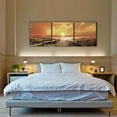 thumbnail image 3 of SENIK Sunrise Meadow 3-Panel MDF Framed Photography Triptych Print, 72 x 24-in, 3 of 3