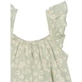 thumbnail image 6 of Modern Moments By Gerber Baby Girl Cotton Romper with Ruffle Straps, Sizes 0/3 Months - 24 Months, 6 of 10