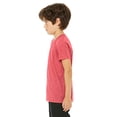 thumbnail image 3 of Bella Canvas Youth Short Sleeve Triblend Tee, M, Red Triblend, 3 of 3