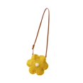 thumbnail image 4 of Bolsa de cuerpo cruzado tejido a mano para mujeres Mano creativo de moda Pequeño bolso de playa Amarillo, 4 of 8