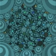thumbnail image 1 of Ahgly Company Indoor Square Patterned Deep-Sea Blue Area Rugs, 8' Square, 1 of 6