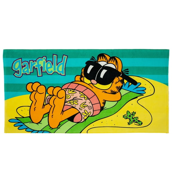 Garfield Cotton Beach Towel, 30" X 60"