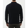 thumbnail image 3 of Kallspin Men's Cotton Knit Polo Sweater Business Casual Long Sleeve Pullover Sweater(Black,Small), 3 of 9