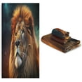 thumbnail image 7 of Coolnut Fierce Lion 3-Piece Towel Set,Soft Absorbent Quick Dry Bath Towels Sets,1 Bath Towel,1 Hand Towel,1 Washcloth,for Bathing Home Hotel Gym Spa Wash cloth, 7 of 7