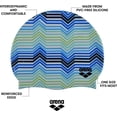 thumbnail image 3 of Arena Print 2 Swim Cap - Stripes, 3 of 7