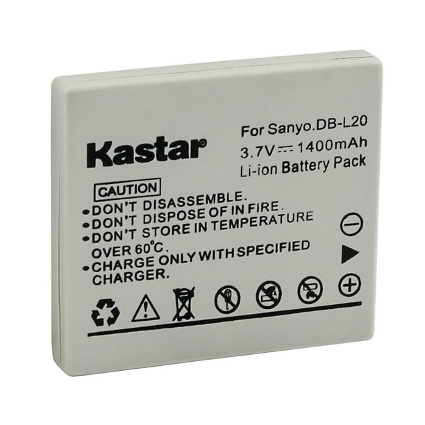 Kastar DB-L20 Battery 1-Pack Replacement for Sanyo Xacti DMX-CA6, Xacti DMX-CA65, Xacti DMX-CA8, Xacti DMX-CA9, Xacti DMX-CG5, Xacti DMX-CG6 DMX-CG6-F