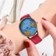 thumbnail image 4 of Sfonq Summer Clearance Mothers Day Gift for Grilfriend ,Womens Watches Fashion Retro Belt Quartz Watch Airplane Second Hand Map Watch Unisex,Red Buy 2 Save 10%, 4 of 4