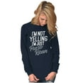 thumbnail image 5 of Puerto Rican Funny Yelling Boricua Women's Long Sleeve T Shirt Brisco Brands S, 5 of 5