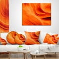 thumbnail image 4 of Designart Orange Upper Antelope Canyon - Landscape Photography Throw Pillow - 18x18, 4 of 5
