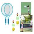thumbnail image 3 of Raquetas Tenis Lab.G Badminton 2 Padel Y 4 Pelotas Set Niños Juego Azul, 3 of 5