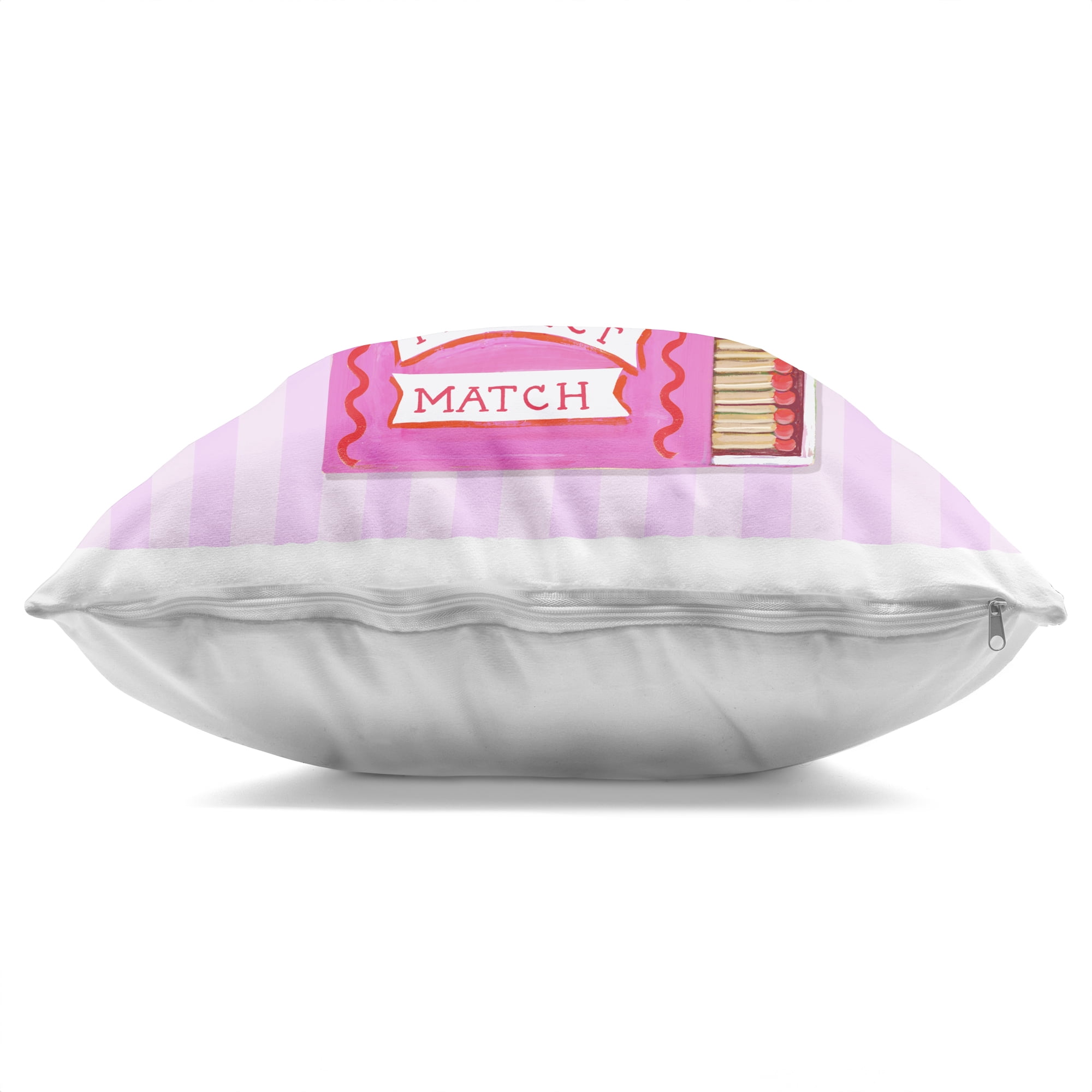 Stupell Industries Perfect Match Valentine Matchboxes Decorative Printed Throw Pillow, design by Rachael Reese, 18 x 7 x 18