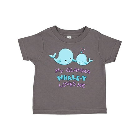 

Inktastic My Glamma Whale-y Loves Me Gift Toddler Boy or Toddler Girl T-Shirt