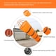 thumbnail image 3 of Scienceny Calcetín de viento, veleta, bandera de carpa, suministros para exteriores, mano de obra fina, multiusos, medición exquisita, medidor Accesorios para bloques patrón Naranja 0.4, 3 of 6